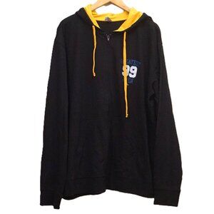 Next Level Black & Goldenrod Hoodie Jacket with “Greatest Ever 99” XL